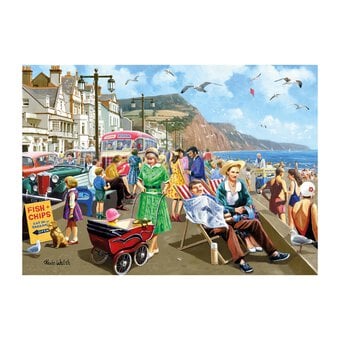 Falcon Sidmouth Seafront Jigsaw Puzzle 500 Pieces image number 2