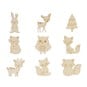 Decorate Your Own Woodland Animal Wooden Shapes 9 Pack image number 3