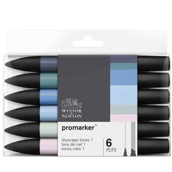Winsor & Newton Promarker Skyscape 6 Pack image number 2