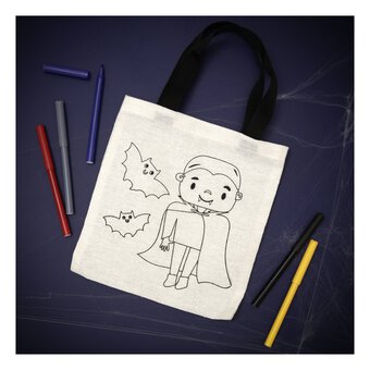 Colour Your Own Vampire Canvas Bag Kit