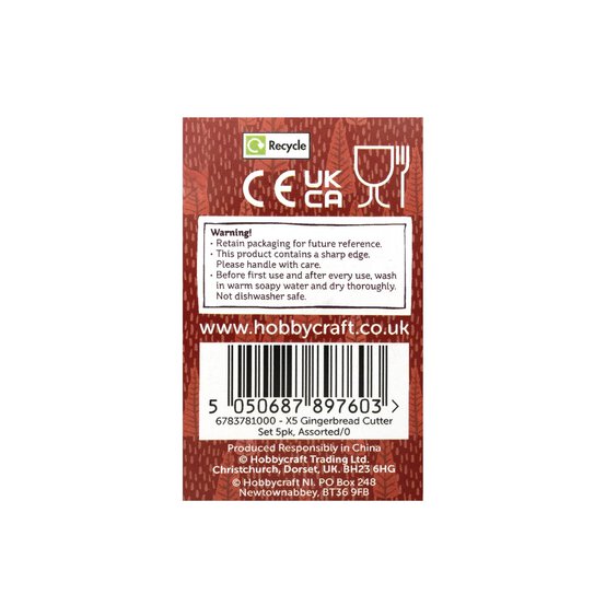 Gingerbread Cutter Set 5 Pack  image number 4
