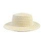 Cream Boater Hat 28cm image number 1