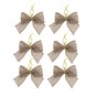 Faux Hessian Bows 6 Pack image number 2