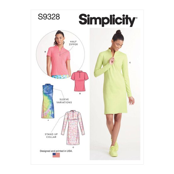 Simplicity Women's Dresses and Tops Sewing Pattern S9328 (H5 6-14) image number 1