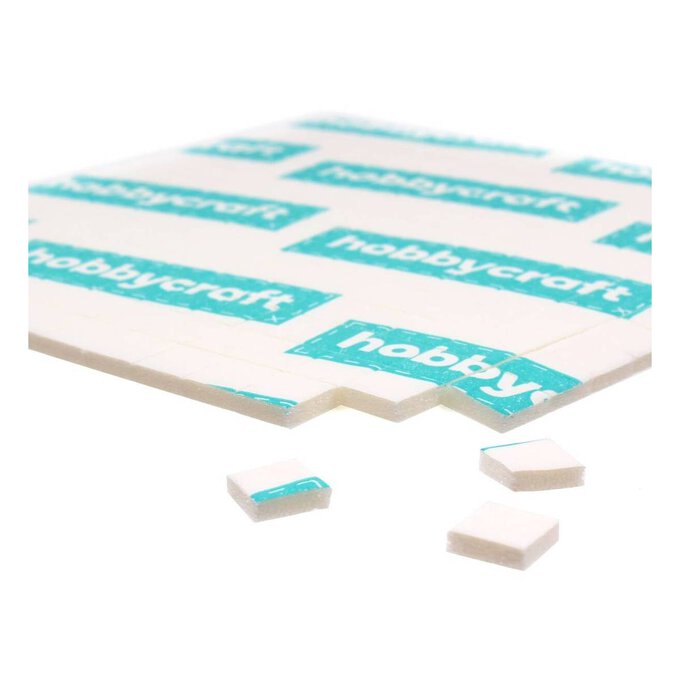 White Foam Pads 7mm x 7mm x 2mm 196 Pack image number 1