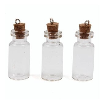 Miniature Glass Bottles 3 Pack
