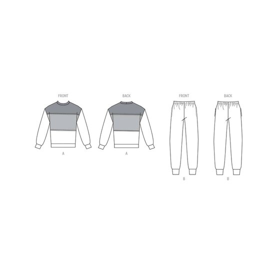 New Look Knit Top and Joggers Sewing Pattern N6772 (S-XXL) image number 4