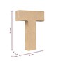 Mini Mache Letter T 10cm image number 4