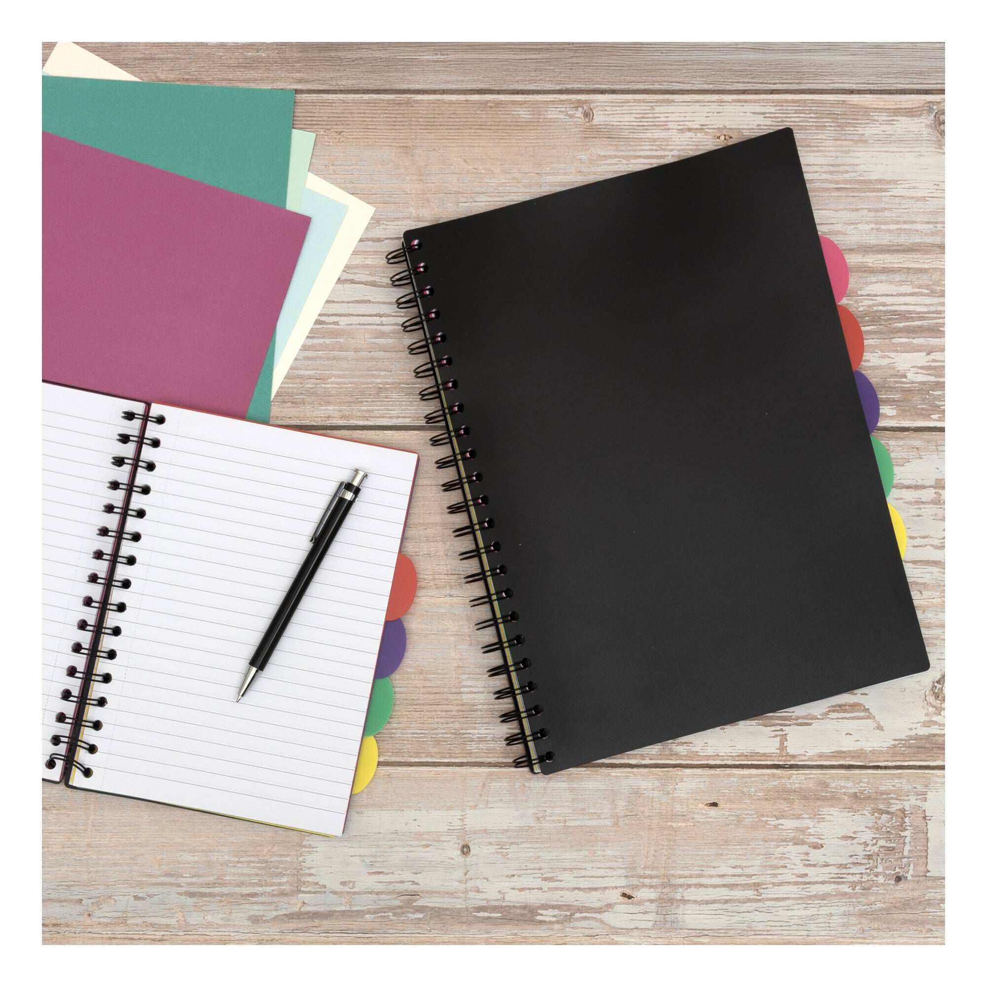 10 Project Notebook Black Project Notebook A4 | Hobbycraft