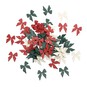 Red, White and Green Wooden Bows 72 Pack image number 1