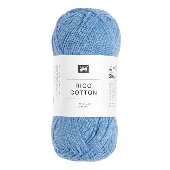 Rico Essentials Sky Blue Cotton 4ply 50g image number 1