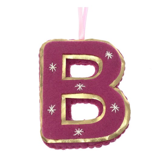 Hanging Felt Letter B Decoration image number 3