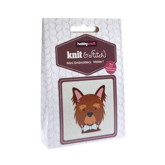 Mini Terrier Embroidery Kit