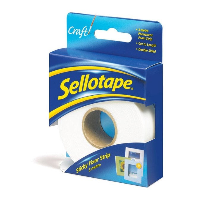 Sellotape Sticky Fixer Strip 25mm x 3m image number 1