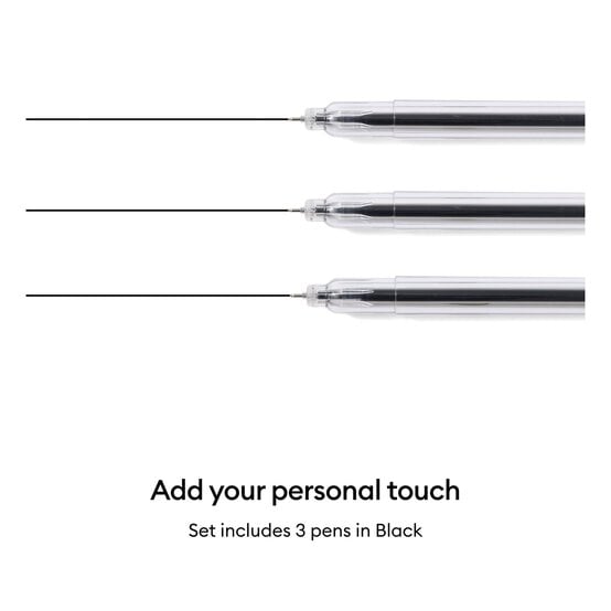 Cricut Black Extra Fine Point Pens 3 Pack  image number 2