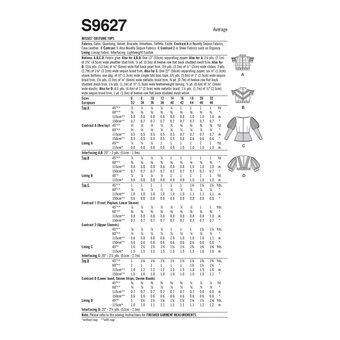 Simplicity Women's Costume   Sewing Pattern S9627 (H5 6-14)