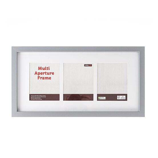 Light Grey Multi Aperture Frame 20cm x 40cm image number 1