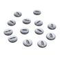 Hemline Grey Basic Fish Eye Button 13 Pack image number 1