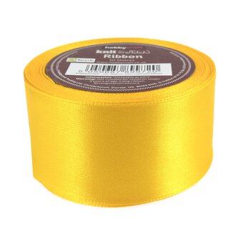 Daffodil Satin Ribbon 38mm x 10m