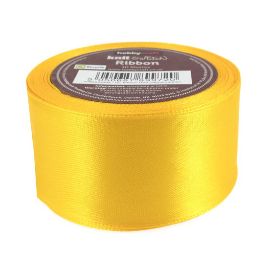 Daffodil Satin Ribbon 38mm x 10m image number 1