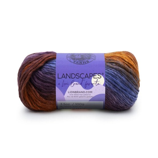 Lion Brand  Mountain Range Landscapes Aran 100g image number 1