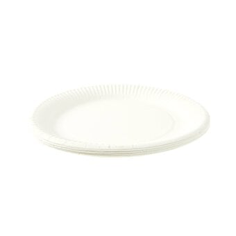 White Paper Plates 10 Pack image number 3