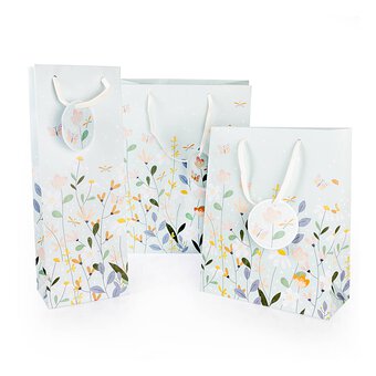 Delicate Flowers Birthday Wishes Bottle Bag 40cm x 13cm  image number 6
