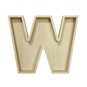 Wooden Fillable Letter W 22cm image number 2