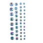 Pale Blue Iridescent Adhesive Gems 42 Pack image number 2