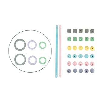 Trimits Macramé Pastel Accessory Starter Kit 39 Pieces image number 4