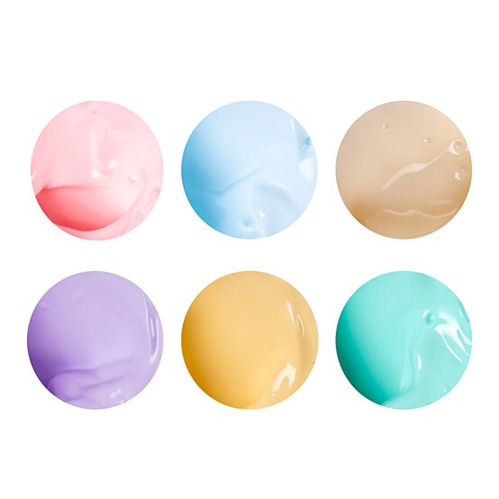 Pastel Fabric Paint Pots 5ml 6 Pack  image number 4