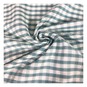Blue Check Gingham Fabric by the Metre image number 1