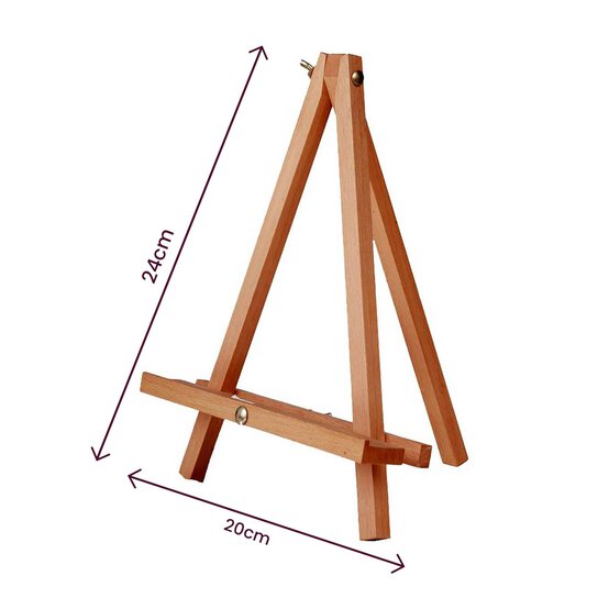 Natural Mini Tripod Table Easel 24 x 20 x 30cm image number 2