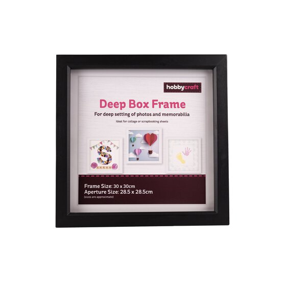 Black Deep Box Frame 28.5cm x 28.5cm image number 2