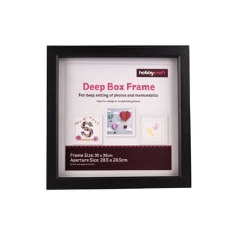 Black Deep Box Frame 28.5cm x 28.5cm