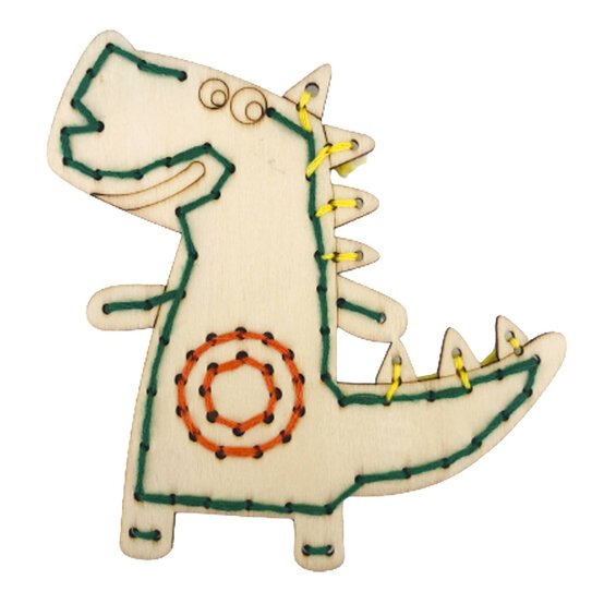 Dinosaur Wooden Threading Kit image number 1