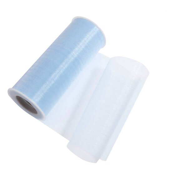 Pale Blue Organza Spool 15 cm x 23 m image number 1