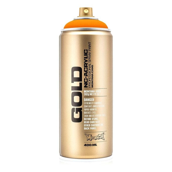 Montana Gold Fluorescent Power Orange Spray Can 400ml image number 1
