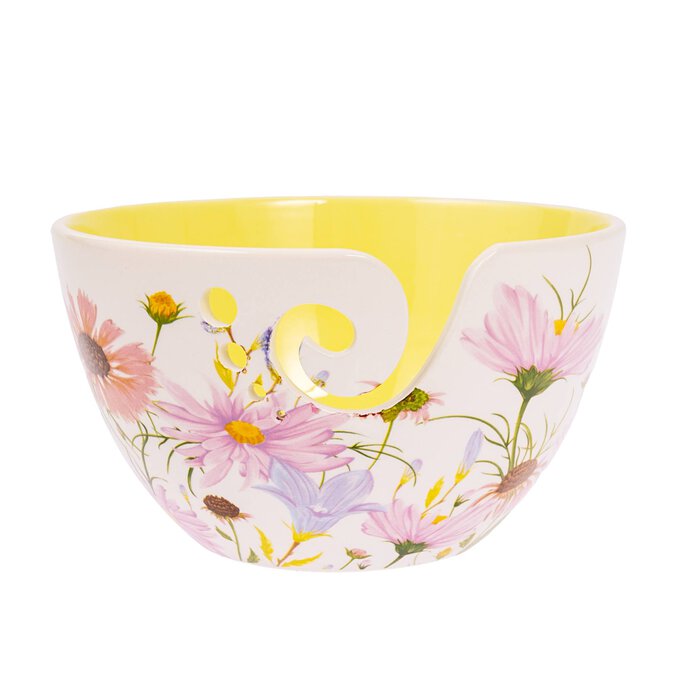 Ceramic Flower Yarn Bowl 17cm image number 1