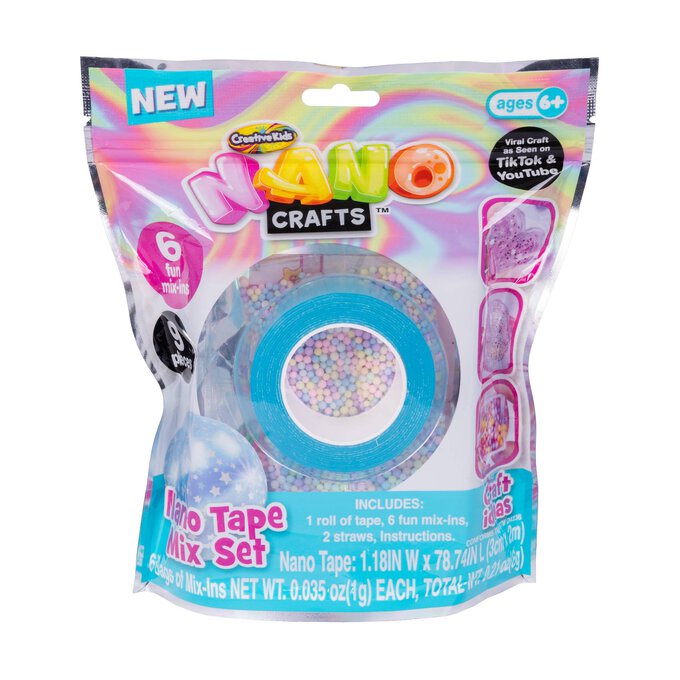 Nano Tape Creative Kids - Set Creativo Con Nastro Adesivo Colorato Per Giochi E Decorazioni - Foto 4