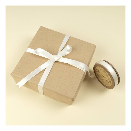 Antique White Double-Faced Satin Ribbon 12mm x 5m image number 3