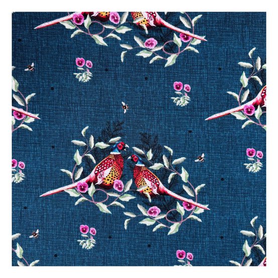 Woodland Wonders Resting Pheasants Cotton Fabric by the Metre image number 2