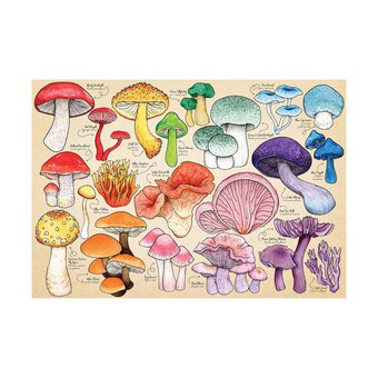 House of Puzzles Mushroom Mania Jigsaw Puzzle Tube 150 Pieces