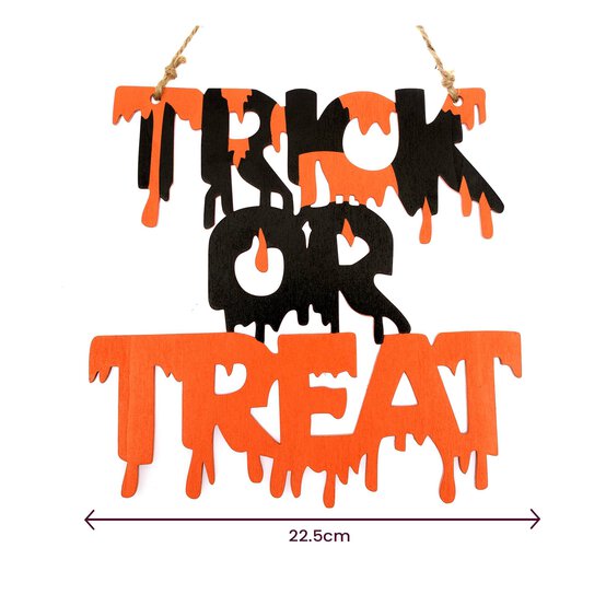 Trick or Treat Sign 23cm image number 3