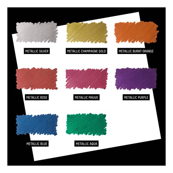 Liquitex Metallic Markers 2mm 8 Pack image number 4