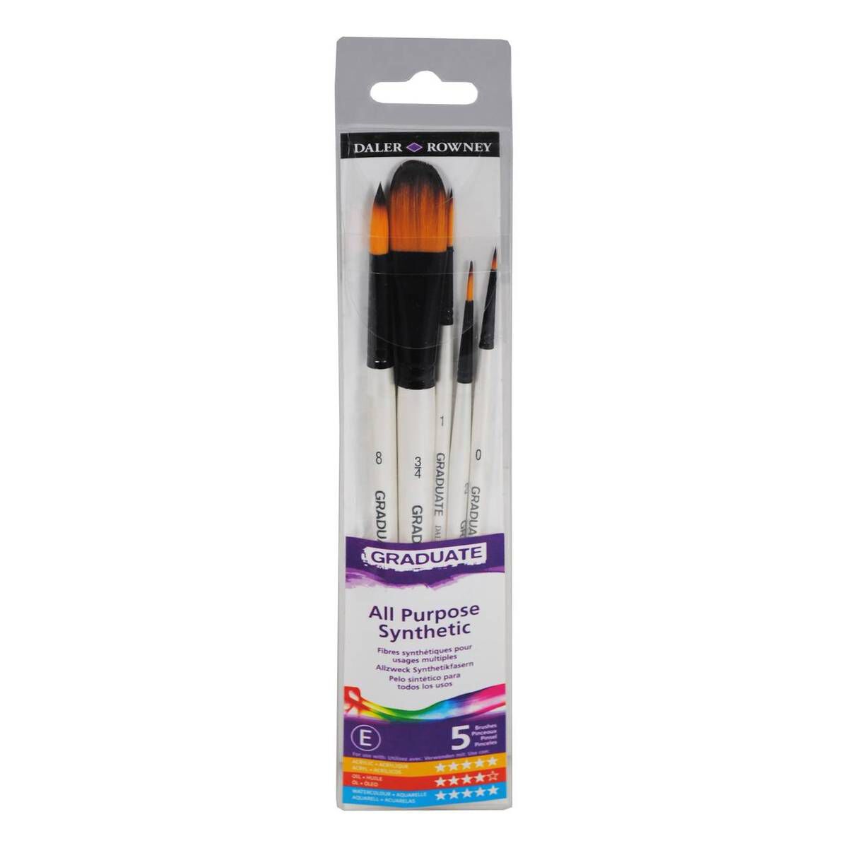 Daler Rowney Graduate XL Extra Large Soft Synthetic Filbert Brush