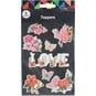 Flower Love Chipboard Stickers 8 Pack image number 3
