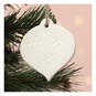 Hanging Ceramic Flat Round Bauble Decoration 8cm image number 1