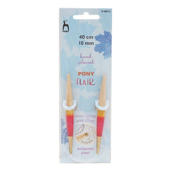 Pony Flair Circular Knitting Needles 40cm 10mm image number 2