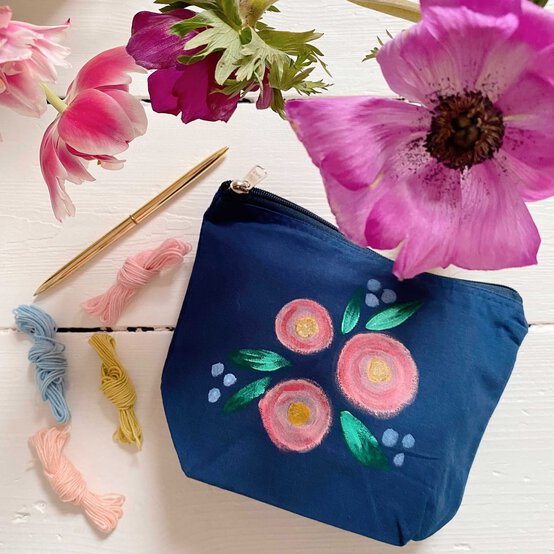 How to Make a Mother's Day Floral Pouch image number 1